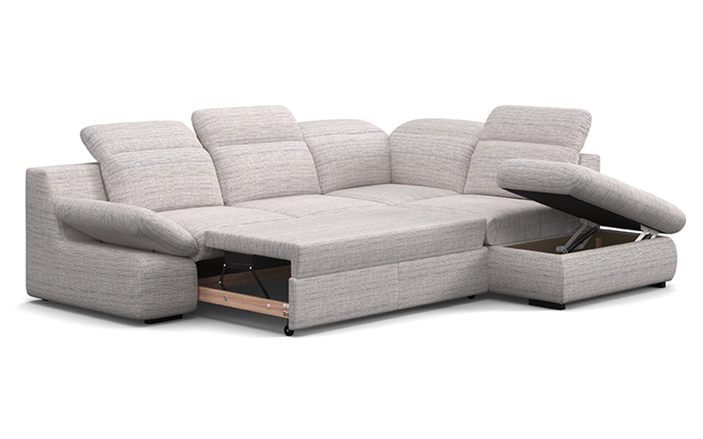 Extendable corner sofa Loran, light beige  6